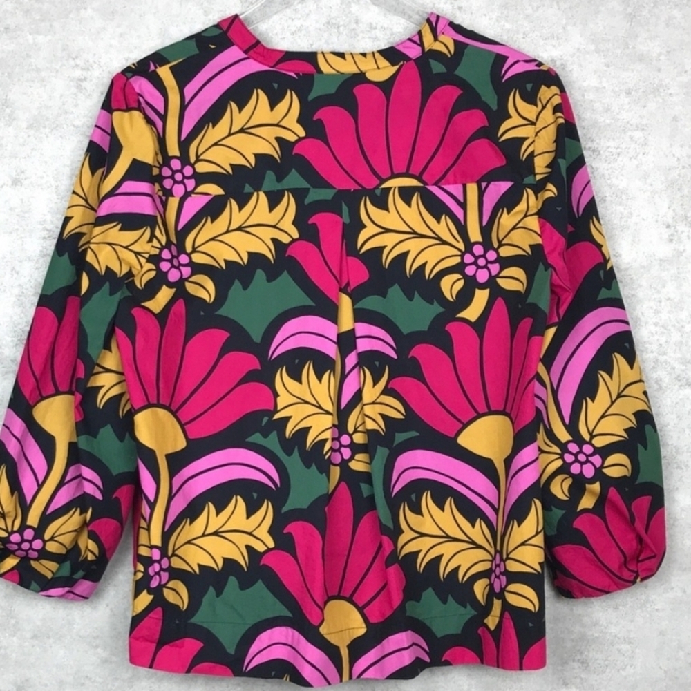 J CREW POPLIN Woman's Top Size Large - Picture 3 of 4